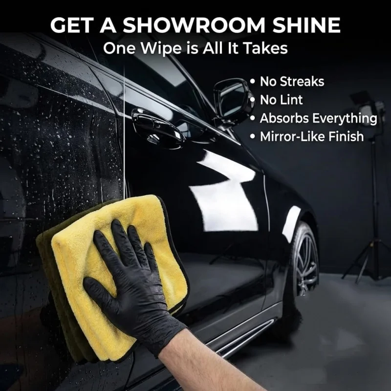 Microfiber Towels for Cars - Highly Absorbent Professional Grade Drying Towel for Superior Cleaning and Drying Performance