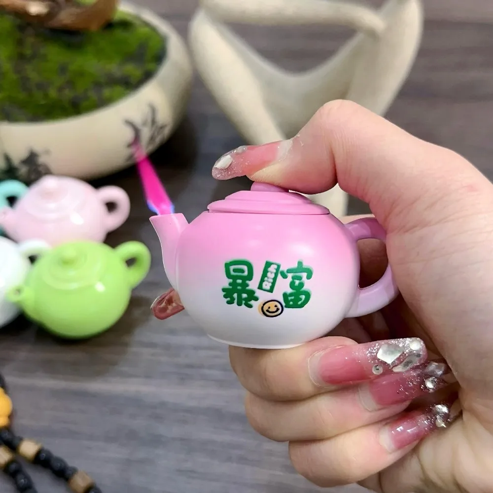 Models Put The Pot Lighter Windproof Water Sand Teapot Iron Fixed Small Funny Creative Personality Tide
