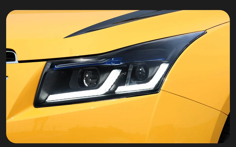 AKD Head Lamp for Chevrolet Cruze LED Headlight 2009-2016 Headlights Cruze DRL Turn Signal High Beam Angel Eye Projector Lens