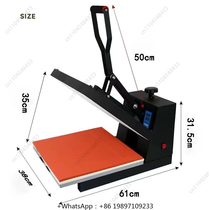 熱プレス38*38センチメートルTシャツプレス機Tシャツプレス熱プレス印刷機Tシャツ用熱伝達昇華機