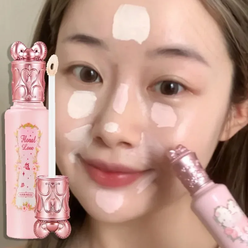 

Pink Liquid Concealer Stick Moisturizing Waterproof Brightening Concealer Cream Lasting Cover Acne Spot Dark Circles Face Makeup