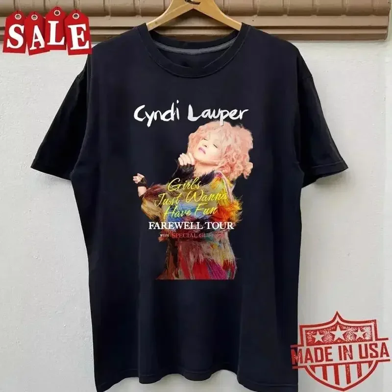 New Cyndi Lauper Farewell Tour 2025 For Fans S 5XL T Shirt