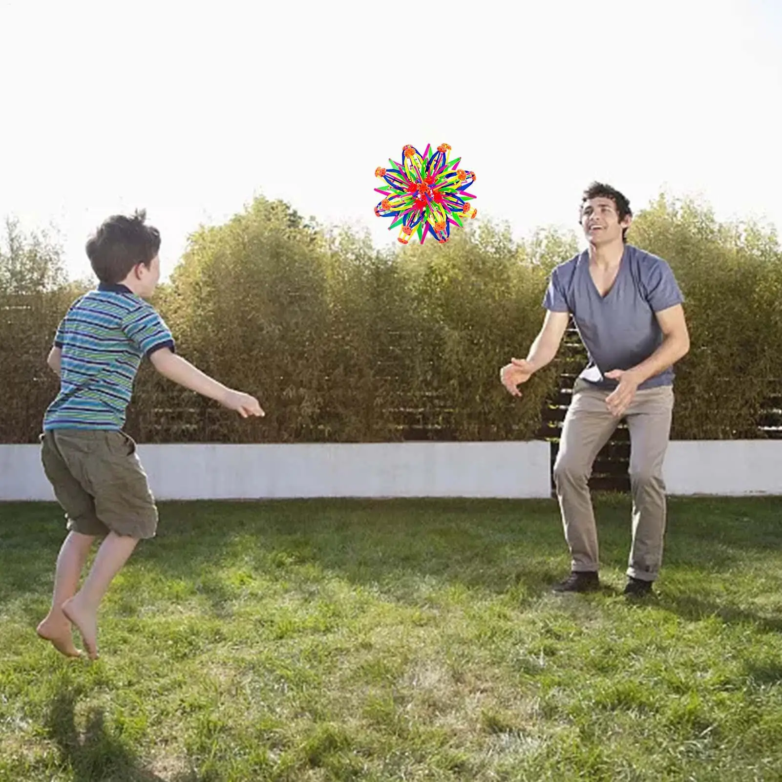 Tragbare Kinder magische Teleskop Ball Outdoor Blumenball Wurf Kicking Ball Stretching Blumenball Kind interaktives Spielzeug