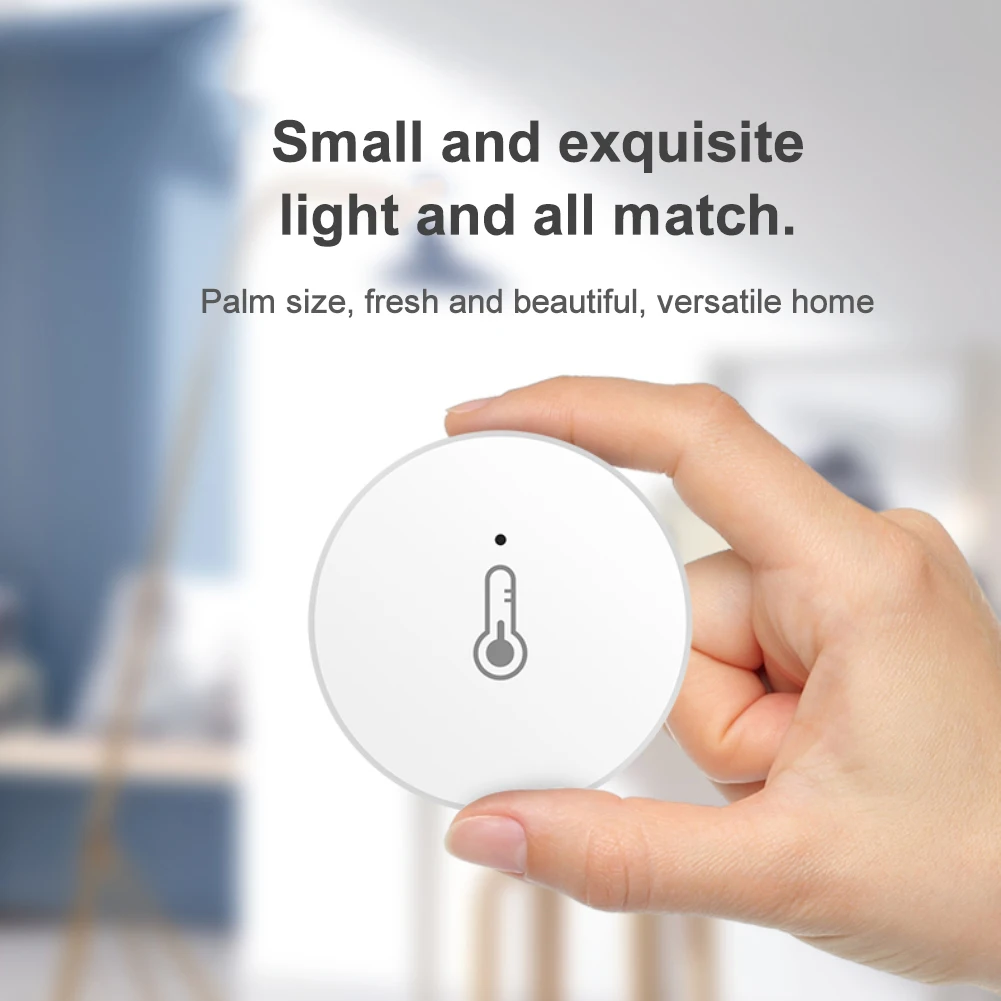 1~5PCS Tuya ZigBee Smart Temperature And Humidity Sensor Real Time Indoor Thermometer Work With Alexa Google Home Smart Life