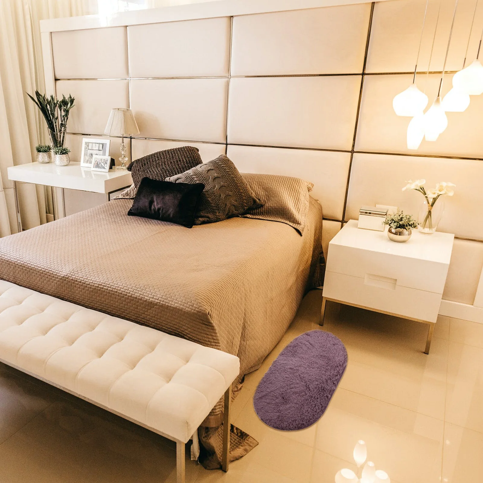 

Household Floor Mat Exquisite Craftsmanship Safe Materials Beautiful Practical Design for Kitchen Bath Entryway Decorative