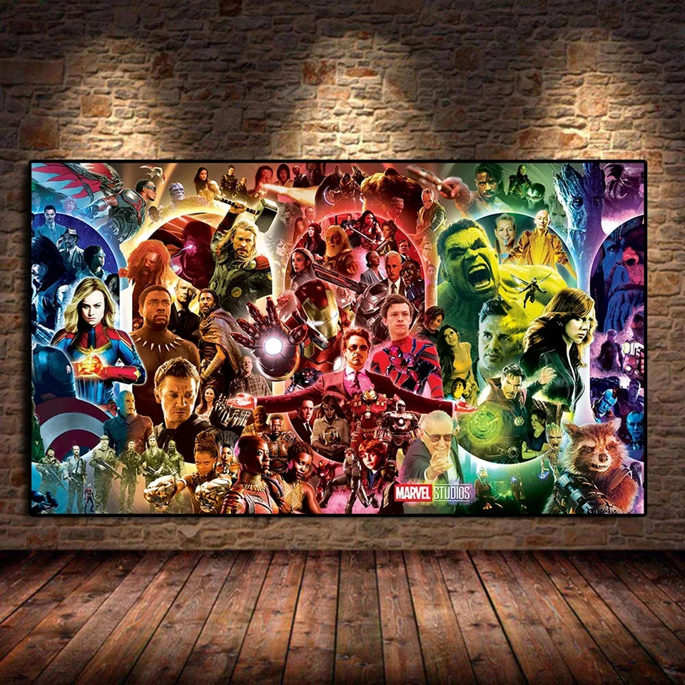 Marvel diament mozaika duże DIY diament malarstwo Avengers Endgame Art krzyż zestaw do szycia rękodzieło Hobby obraz z filmu 5D wystrój