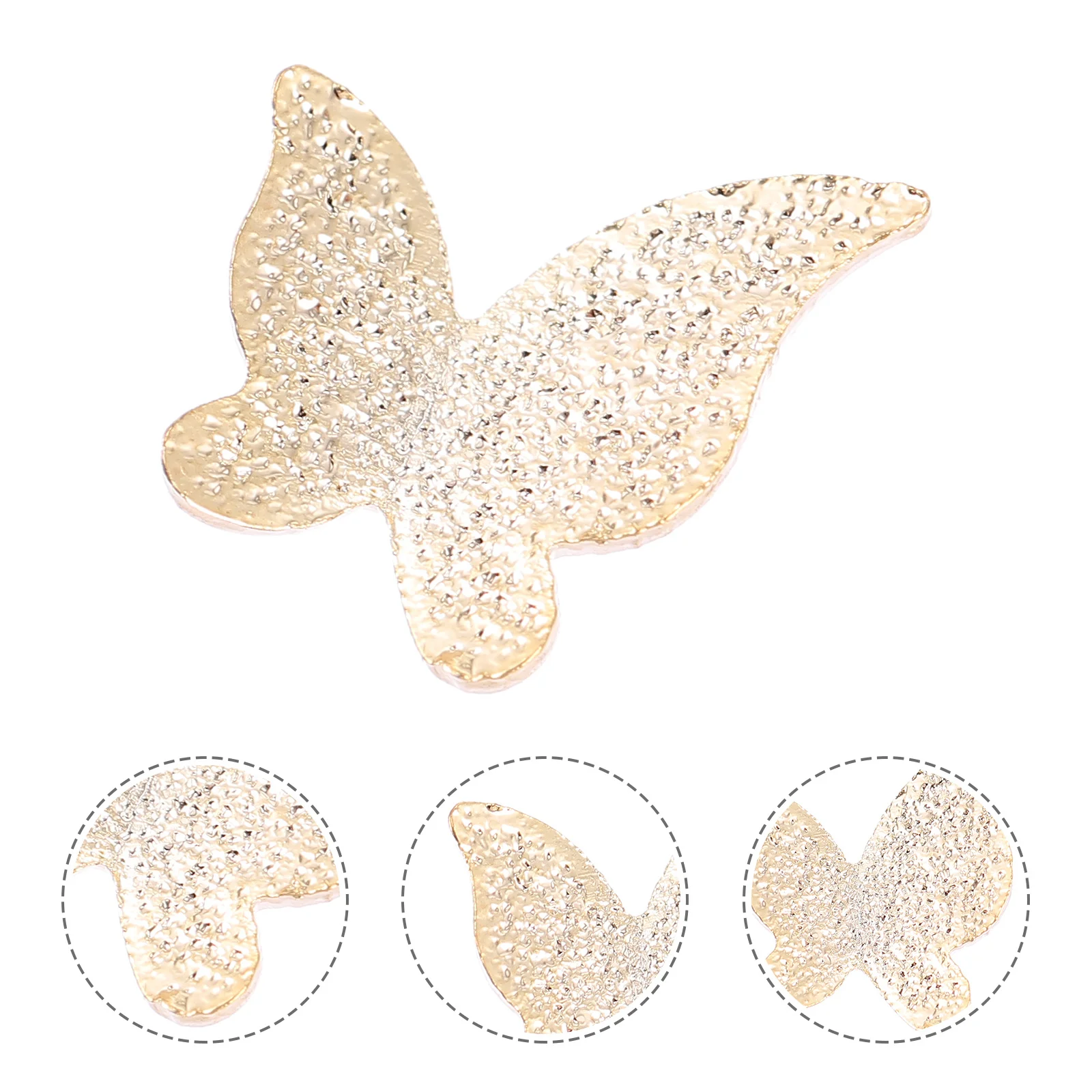 10Pcs Butterflies Resin Filler Alloy Charm DIY Craft Decoration Supplies for Nail Art Jewelry Making Scrapbook Resin Accessories