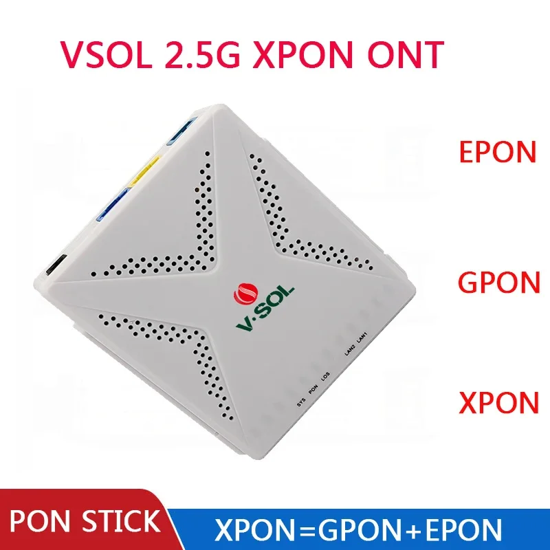 VSOL 2.5Gb XPON ONT V2801RH/V2802RH PON Stick EPON GPON ONU SC Connector pon module HGU PPPoE IPoE 802.3ah