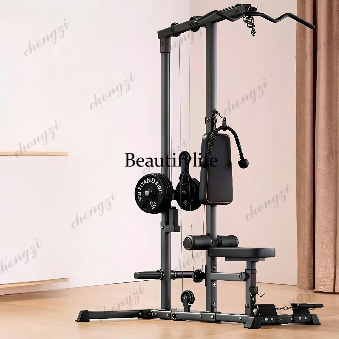 Multifunctional high pull-down back comprehensive training equipment single station home gym silent