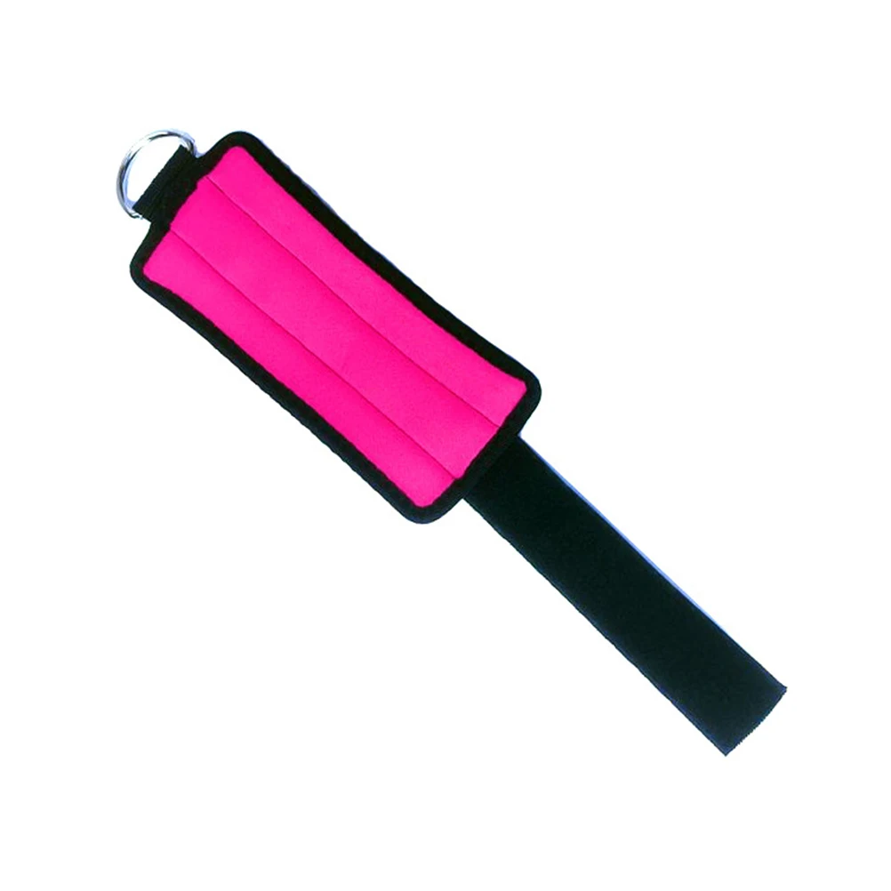 

2Pcs Ankle Protective Straps Rose Red Ring Adjustable Leg Training Straps for Sports Fitness Ankle Protective Strap