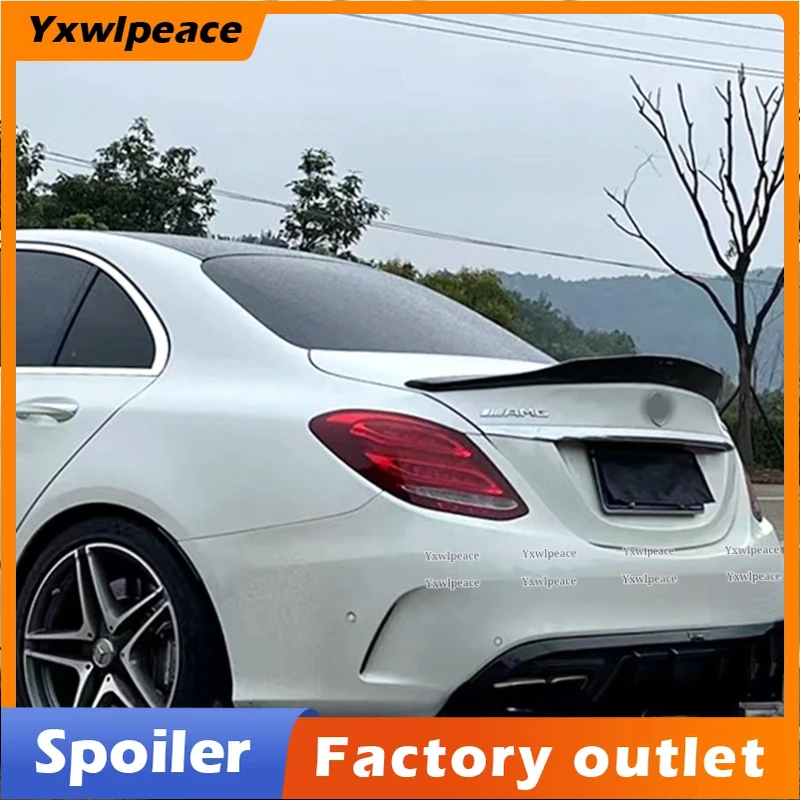 

PSM Style For Benz C Class Sedan 4-Door W205 C63 AMG C180 C200 C260 C300 Spoiler 2015- 2019 High Quality ABS Rear Trunk Spoiler