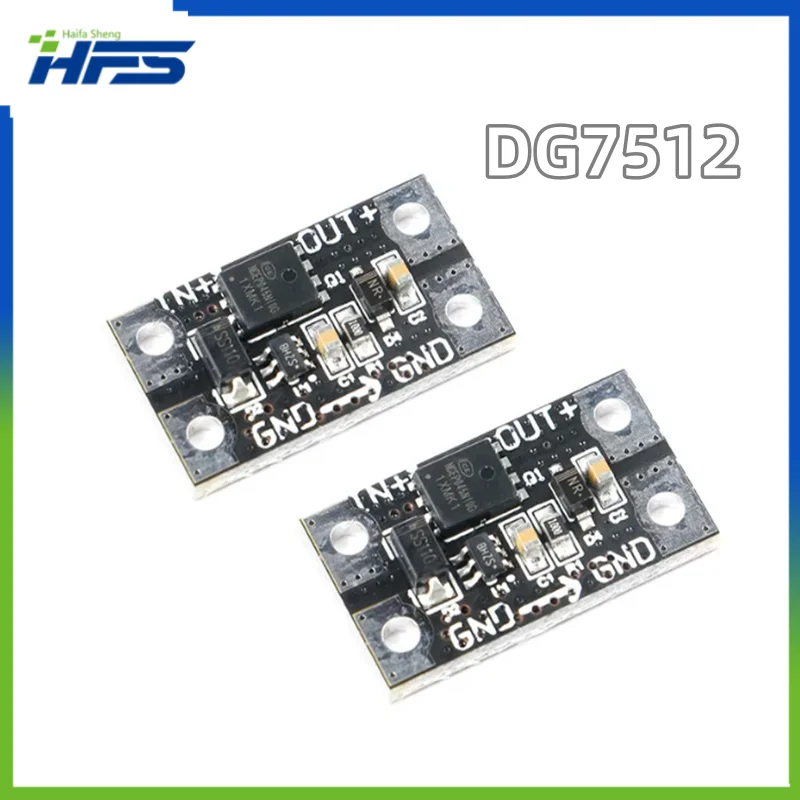 

DG7512 DC 75V 12A Ideal Diode Module Solar Energy Anti Backflow Charging Anti Backflow Protection Low Resistance