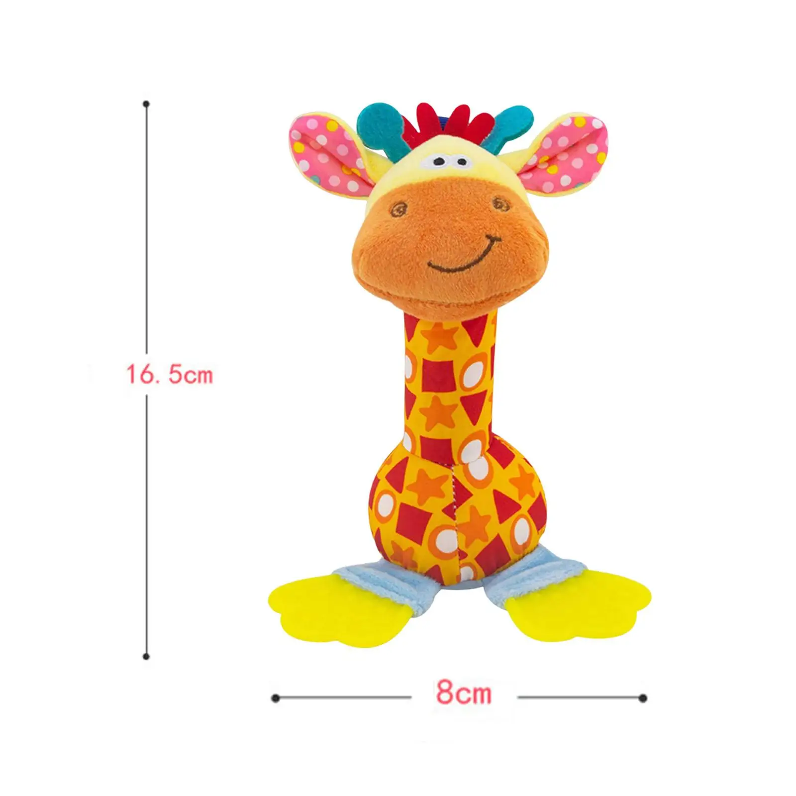 Sonagli a mano dei cartoni animati Squeaker Sticks Early Educational farcito Sensory Soft