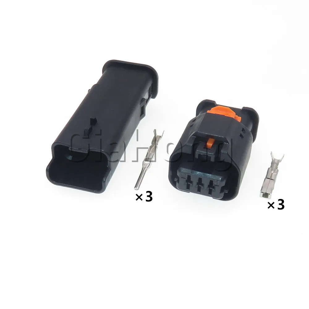 1 Set 3 Ways AC Assembly 1.5 Series Car Headlight Regulator Sensor Connector Waterproof Wiring Plug1801177-1 1-1801178-1