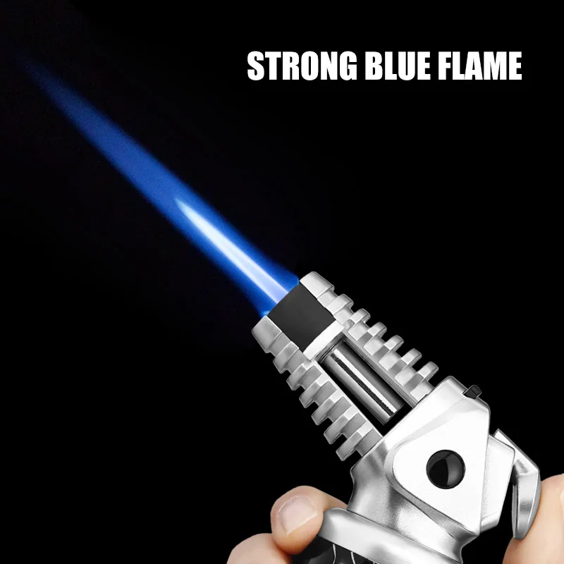 2026 New China Inflatable Windproof Lighter High Temperature Direct Injection Cigar Lighter is the first choice for men’s gifts