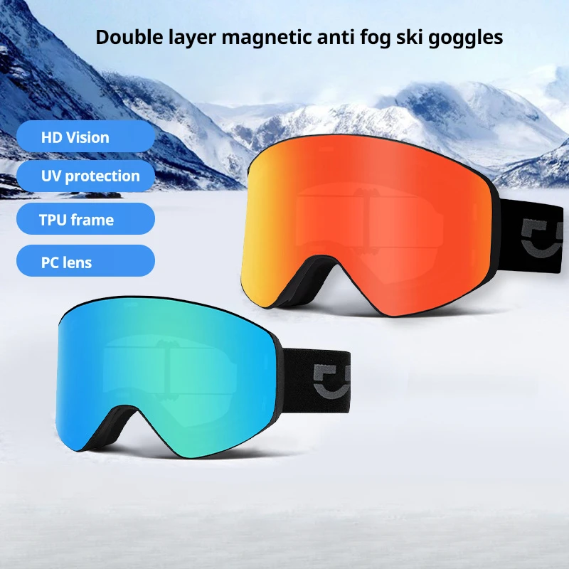 

Clear Vista HD Ski Goggles, Spherical Anti-Fog for Wide View, Fits Various Faces,Defines Your Alpine & Snow Adventure Experience