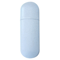 Toothbrush Toothpaste Holder Case Nordic Blue Portable Travel Box For Camping Mouthwash Cup Dust Proof Bacteria Resistant