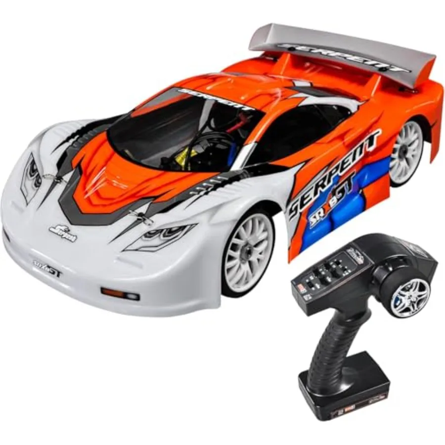 

SRX8 GTE 4wd RTR: 1/8 4wd GT car with painted polycarbonate body, black color, brushless motor for high-speed racing performanc