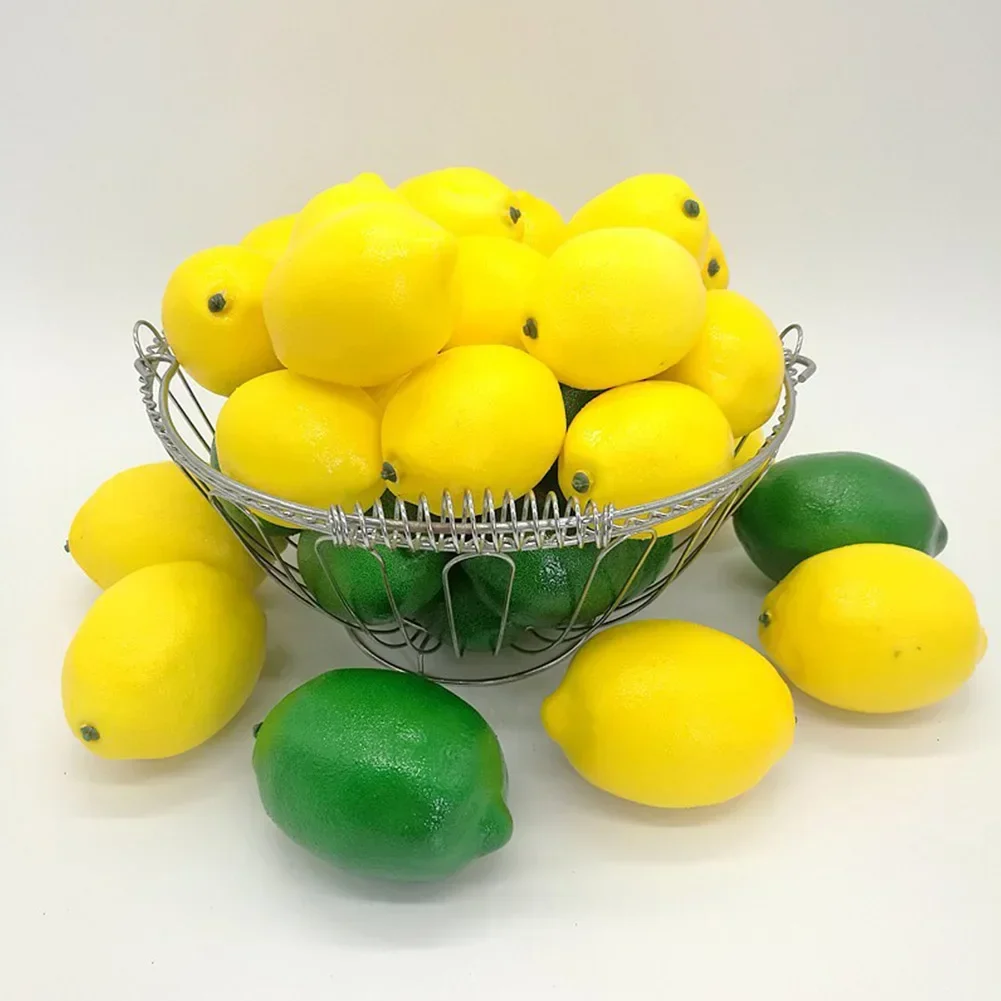 Artificial Lemons Versatile Artificial Lemons 6 Piece Foam Fruits for Home Deco DIY Crafts and Photography Props