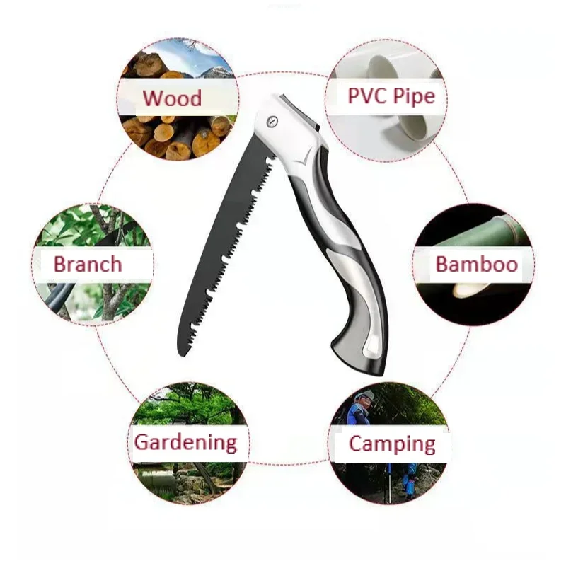 Multifunctional Outdoor Logging Saw Suitable for Garden Tools Hand Tool Hacksaw Carpentry Tools Wood Woodworking Accessories