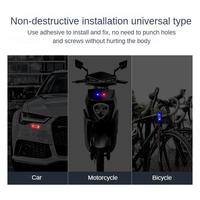 Mini LED Solar Power Car Warning Light Night Security Simulated Alarm Wireless Anti-Theft Caution Lamp Flashing Dummy Alarm Lamp