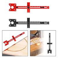 Router Milling Groove Bracket Aluminum Alloy Adjustable Cabinet Hardware Jig for Carving Bending Trimming Wooden Board Grooving