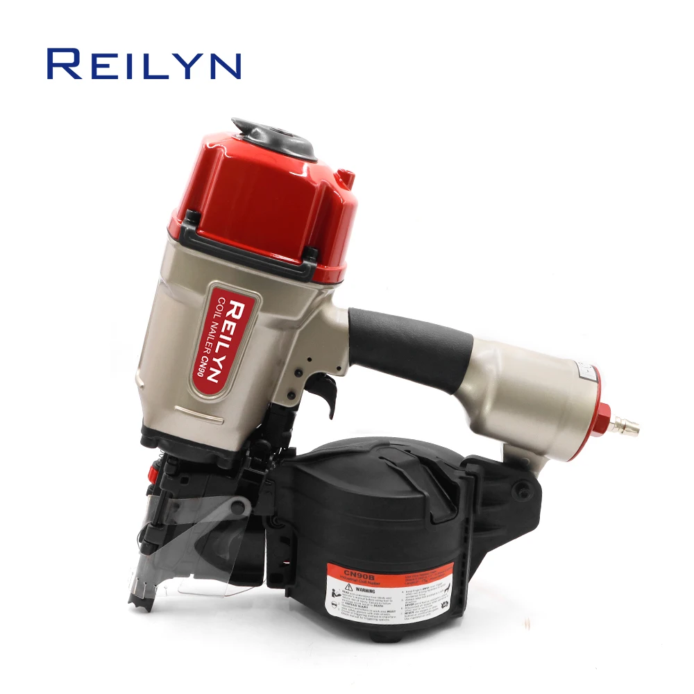 

Пневматический гвоздезабиватель Reilyn CN90B для гвоздей 2-3-9/16 дюймов, сверхмощный, с регулировкой глубины забивания, для изготовления ящиков и поддонов