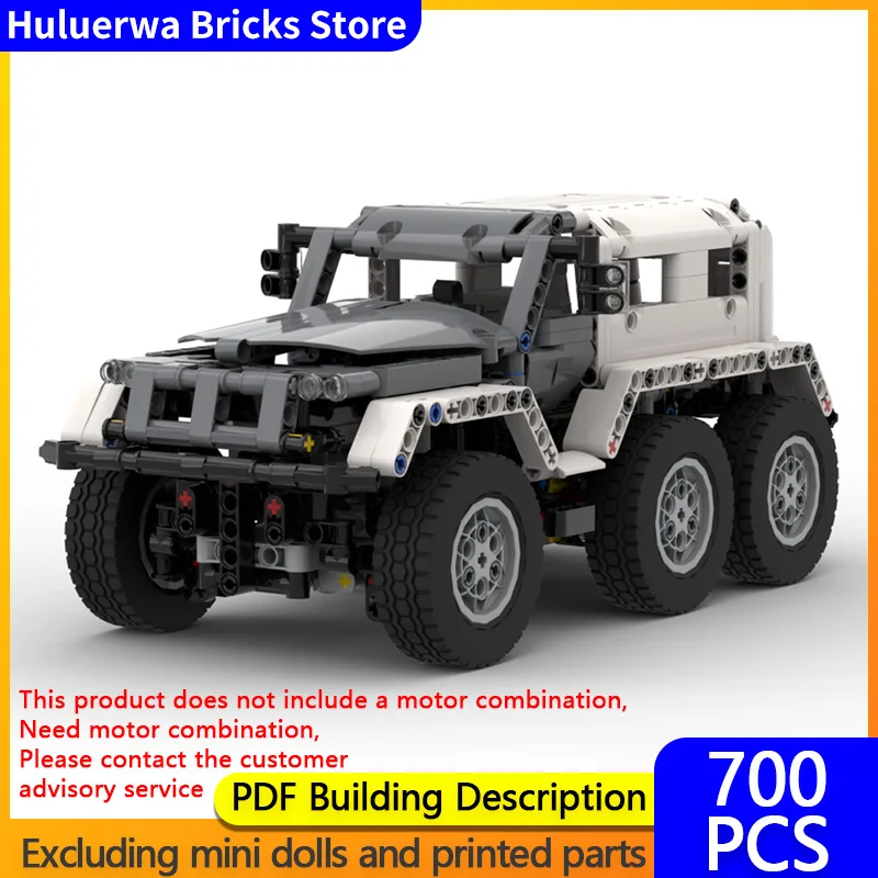 

Speed Racing Car Model MOC Building Bricks 6x6 Off-Road Vehicle RC Modular Technology Children Holiday Gifts Assemble Toys Suit