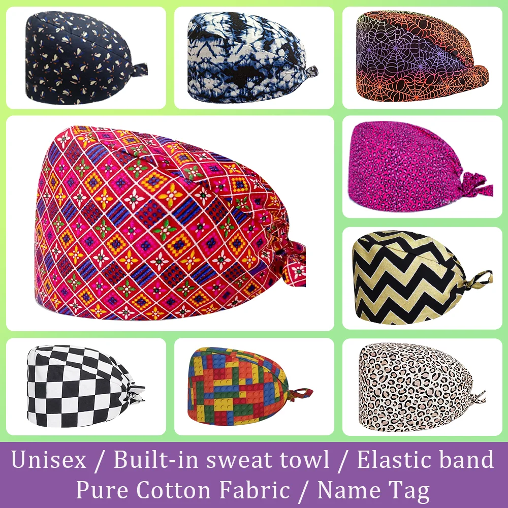 قبعة جراحية امرأة فرك قبعات المرأة الجراح قبعة الطبية الرجال القبعات الطبيب البيطري ممرضة السريرية طبيب الأسنان طبيب الملحقات التمريض مختبر سبا #1