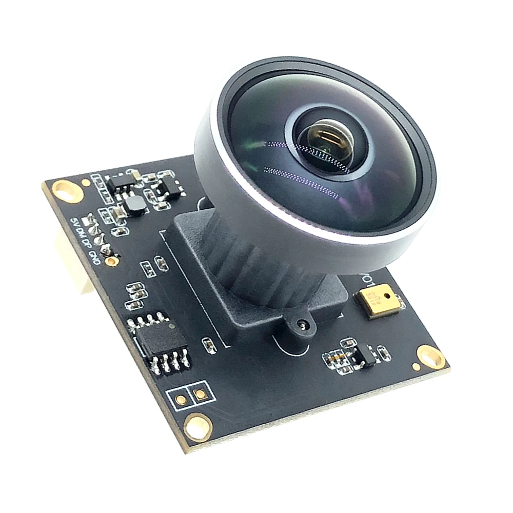 HD 4K Panoramic Fisheye Camera Module 3840x2160 IMX317 30FPS UVC USB Webcam High Resolution Document Scan Support with Audio