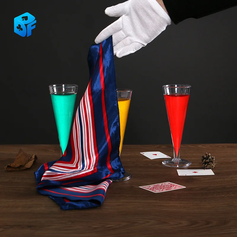 Glass Color Change Chameleon Champagne Magic Tricks Liquid Color Change Magia Magician Stage Party Bar Gimmick Comedy Mentalism