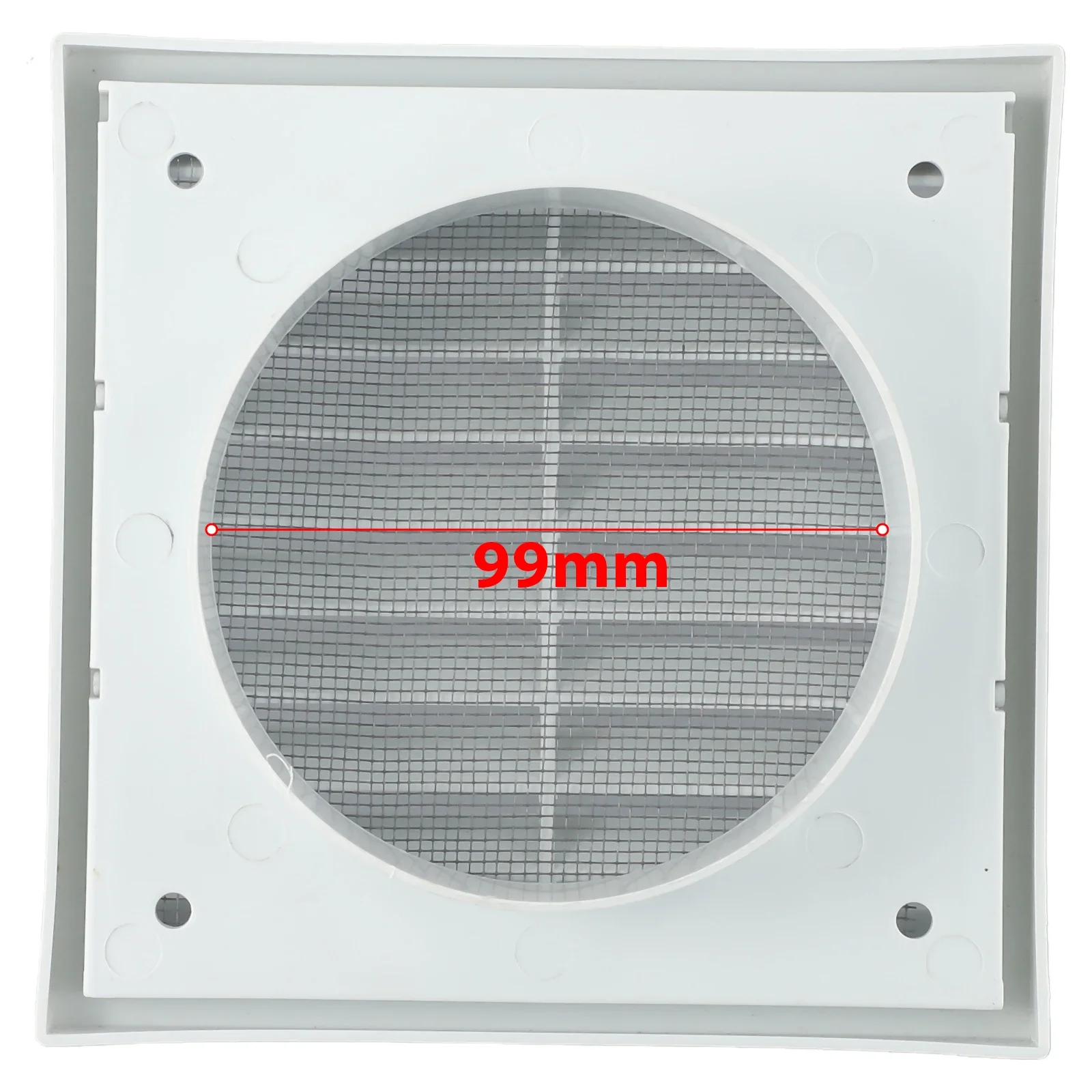 

Reliable Ventilation Solution Sturdy Grille Air Outlet Durable PP Material Vermin And Rodent Protection White