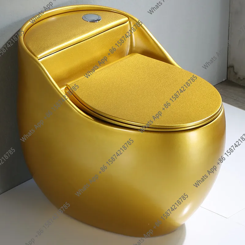 

Цвет золото, персонализированный креативный сифон для унитаза, бытовой маленький пространство, обычный унитаз для маленькой квартиры