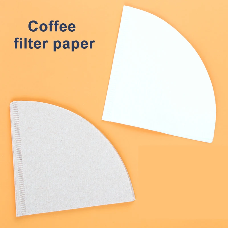 50pcs Cone-Shape Drip Coffee Powder Filter Papers Coffee Cup Replacement Filters Tea And Coffee Tools Kitchen Accessory