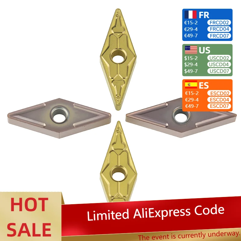 10Pcs VNMG160404 VN…