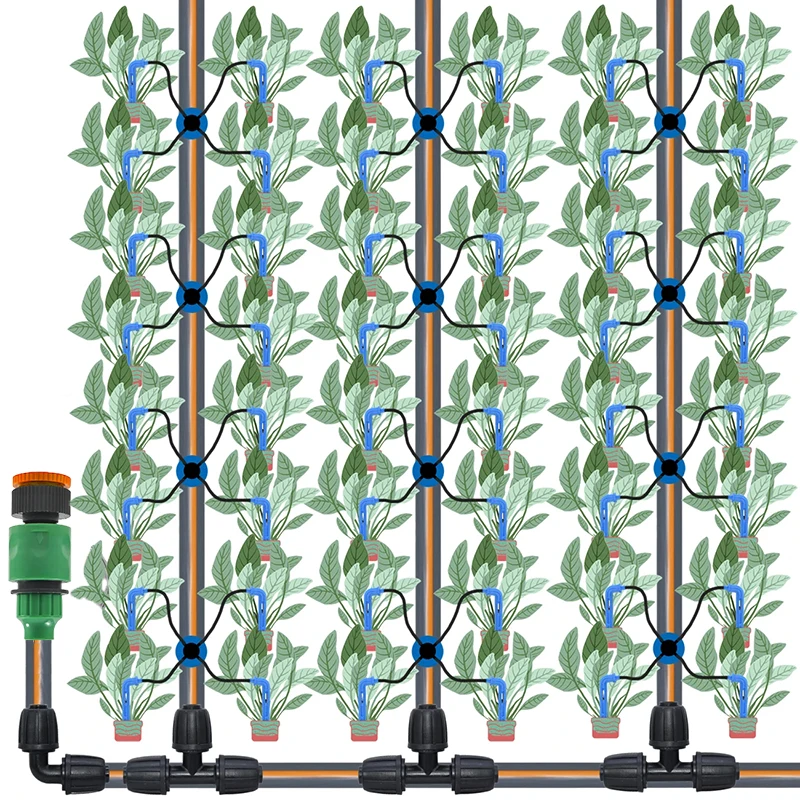 Nawadniania kropelkowego szklarniowy 8L 4-drożny kroplownik do nawadniania automatyczne nawadnianie zestaw do organizacji do roślina doniczkowa