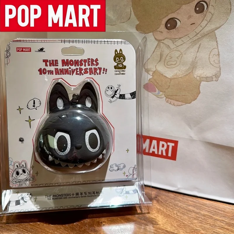 

POP MART 10th Anniversary The Monster Labubu Series Headphone Case Popbean Blind Box Forest Fairy Tale Kawaii Decoration Gifts