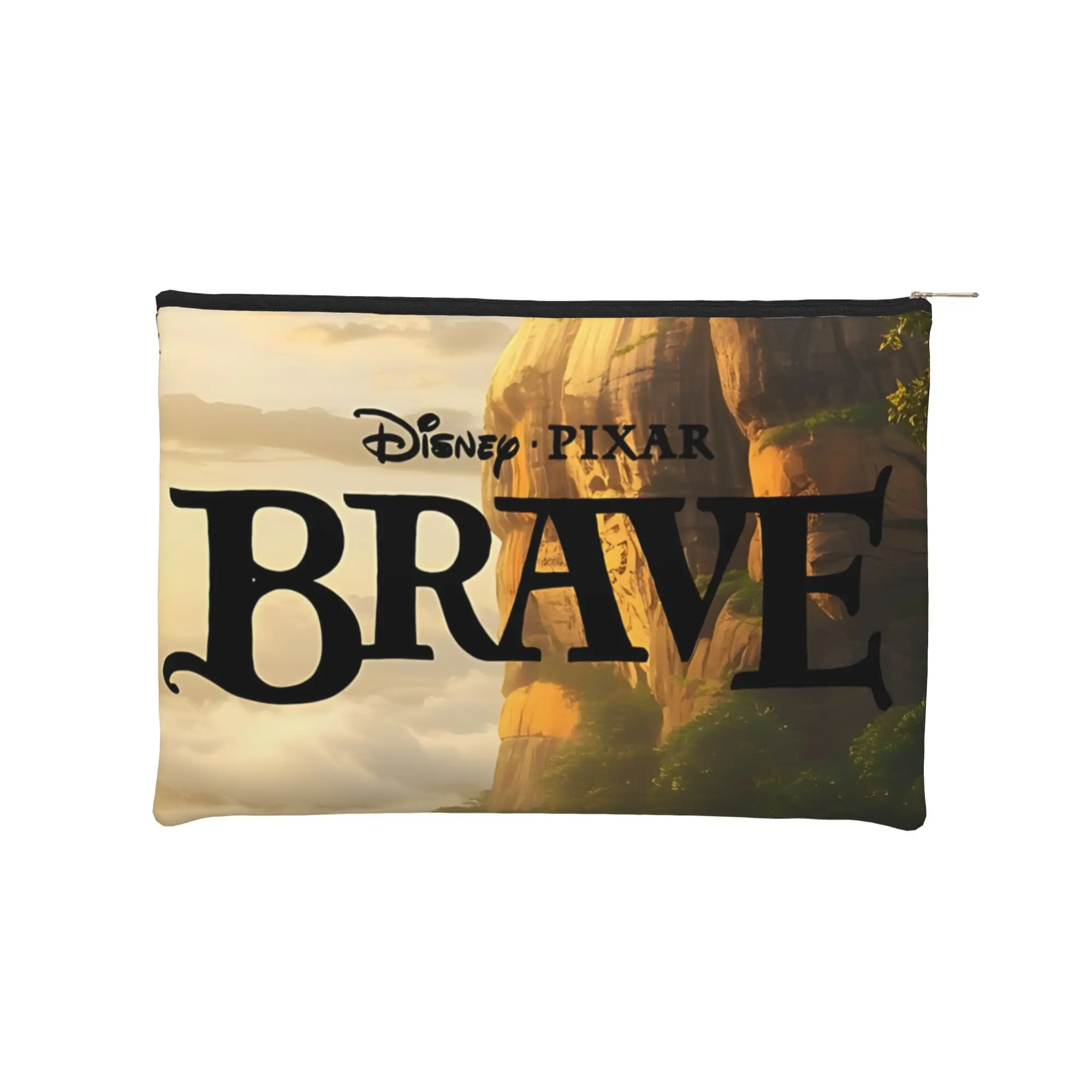 Bolsa de cosméticos ligera y exquisita, bolsa de maquillaje Brave Merida, bolsa de aseo con cremallera, bolsa de almacenamiento de artículos de tocador, 1 ud.