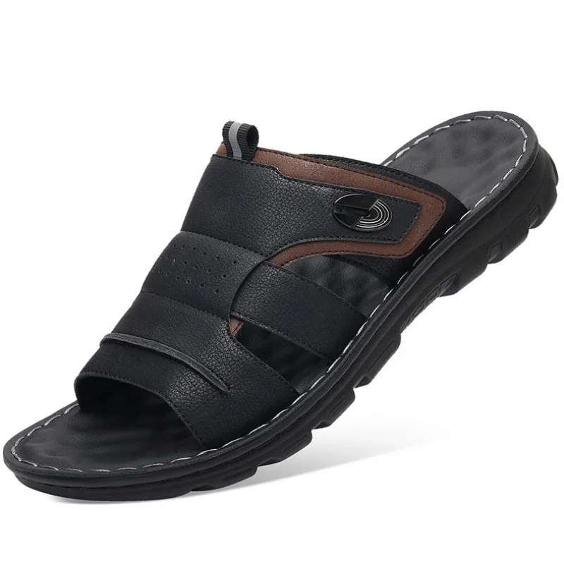 

New lightweight men's sandals, slip - on non - slip men's shoes, high - quality casual slippers outdoor wear