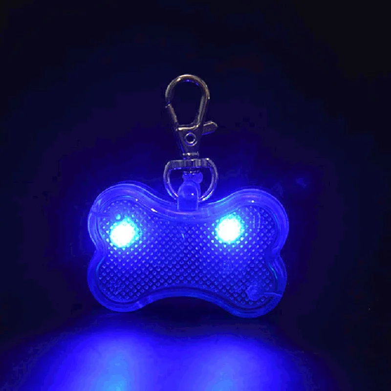 LED Dog Cat Collar Glowing Pendant Night Safety Pet Leads Necklace Luminous Bright Decor Collars for Dogs Night Light Flashlight