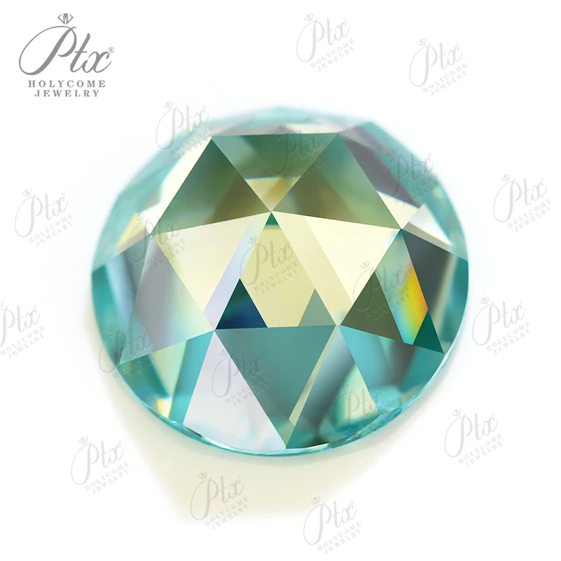 مويسانيتي أحجار كريمة مفكوكة شكل دائري مسطح القاع قطع الورد متعدد الألوان أعلى VVS صنع المجوهرات ممتازة تمرير الماس اختبار الحجر