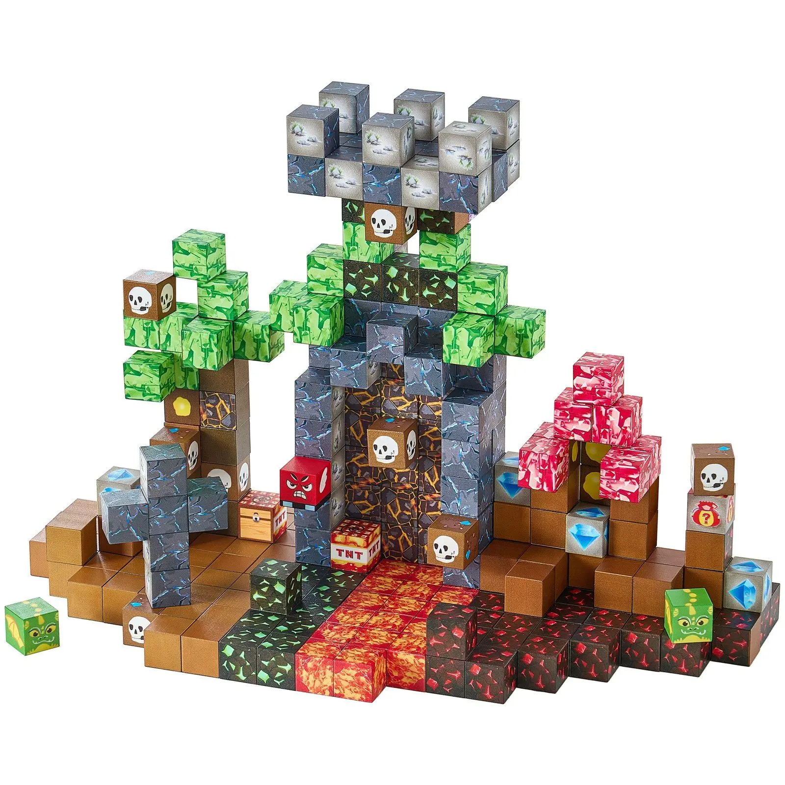 Blocos magnéticos 100 PCS Dark Castle Set STEM Montessori Brinquedos sensoriais