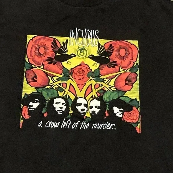 Incubus A Crow Left of The Murder Alternative Rock Band Graphic T-Shirt Cotton Men Women Streetwear Tee