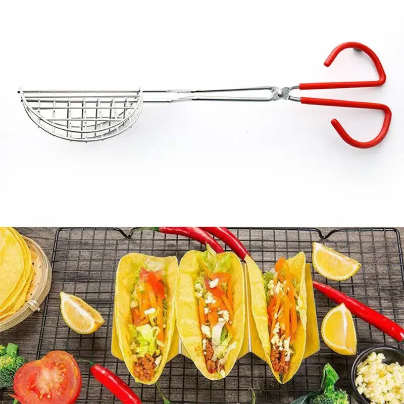 Soporte para tacos, máquina para hacer cáscaras, prensa para tortillas, freidora, pinzas chapadas, prensa Para tortillas Or uud, máquina para hacer tortilllera