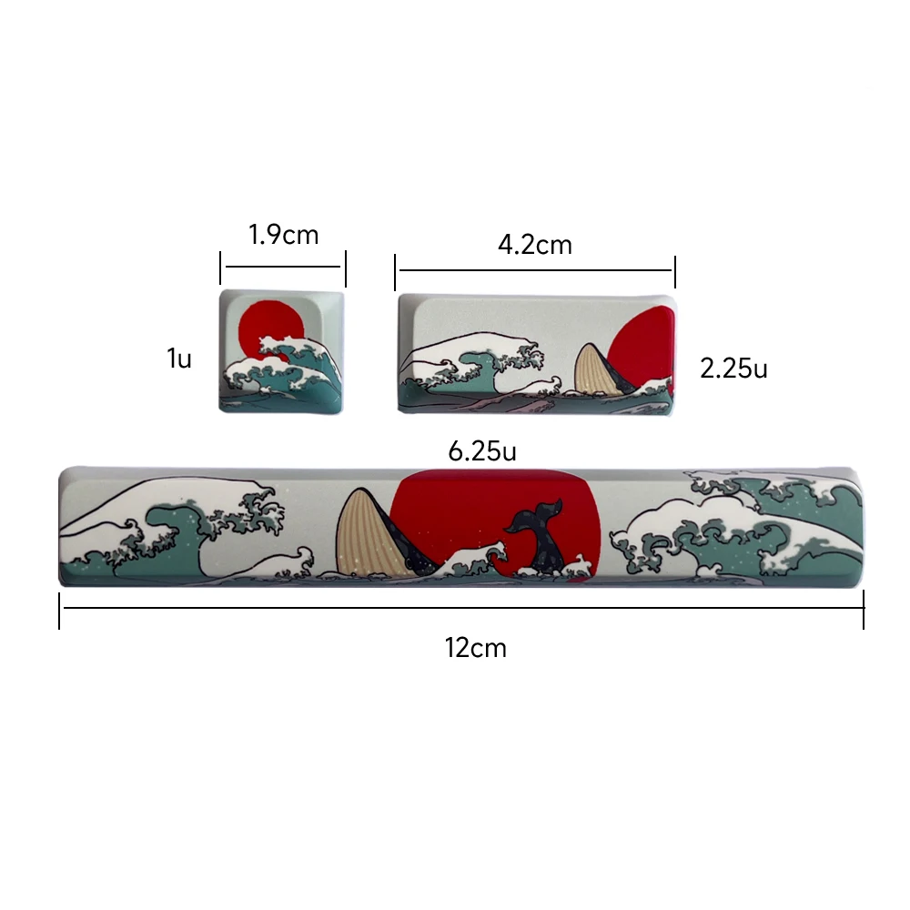 JYBMAK Spacebar 6.25u ESC Enter Key Supplementary Keycap PBT Material Original Height Mechanical Keyboard Keycap