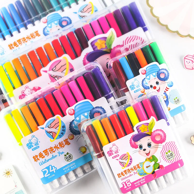 12Pcs/set Pastel Color Macaron Highlighter Pen Marker Pens Fluorescent Pen Drawing Highlighters Cute Stationery School Supplies