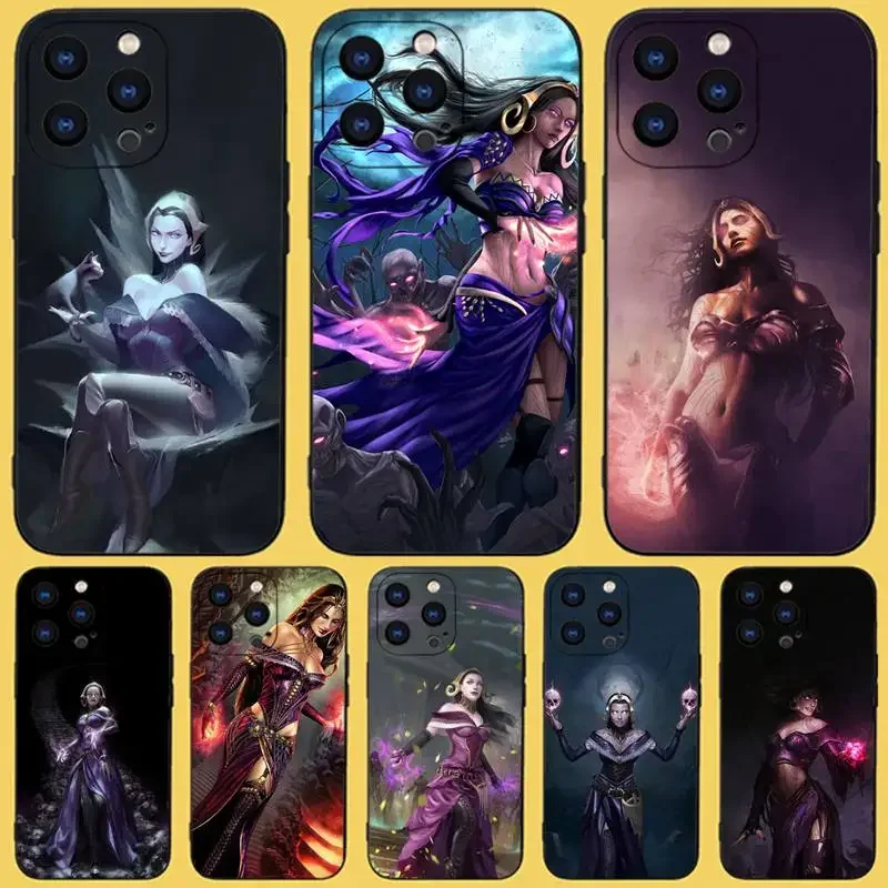 Magic the G-Gathering Phone Case For iPhone 15,14,13,12,11 Plus,Pro,Max,XR,XS,X,7,8 Plus,SE,Mini Black Silicone Soft