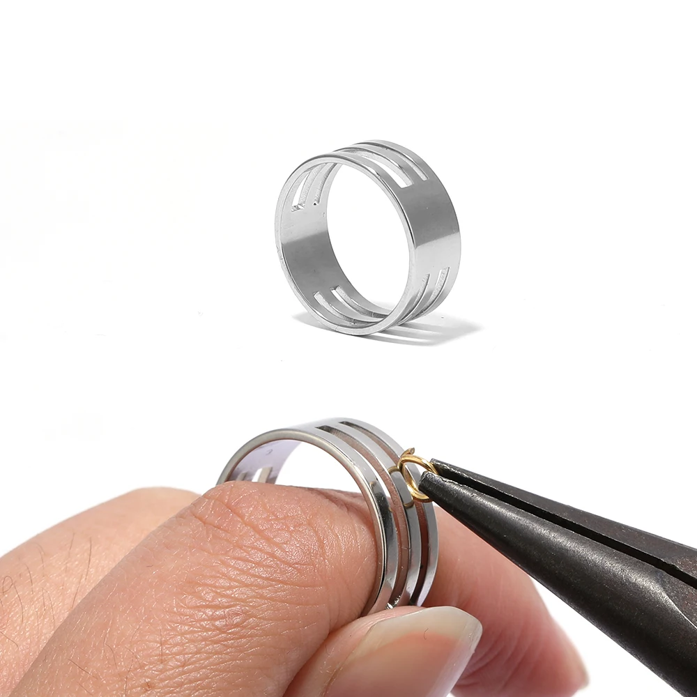 2/1 Uds. De acero inoxidable, 18mm, anillo de salto, apertura, cierre, abridor de anillo, alicates, ayuda de apertura para herramienta de fabricación de joyería DIY