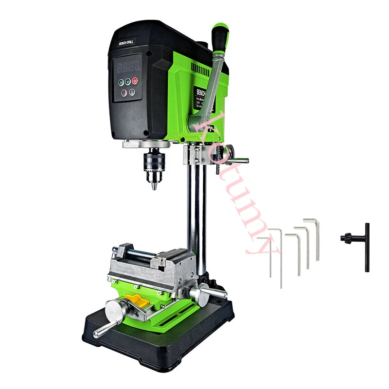 Digital Display Bench Drill Press Milling Machine Industrial Grade Drilling Machine Milling Machine DIY Wood Metal Tools