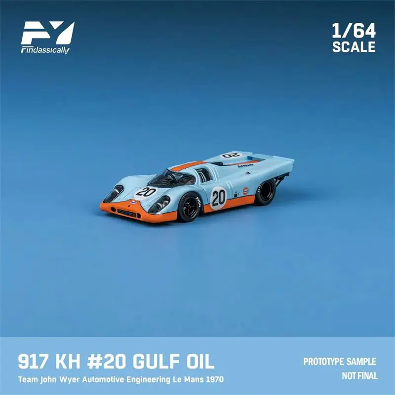 Finclassically FY 1:64 بورش 917 مارتيني شل فورد GT40 24 ساعة من لو مان 1970 الفائز سبيكة دييكاست نموذج سيارة مجموعة